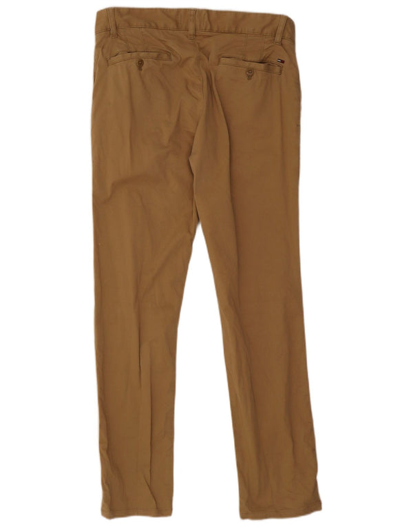 Tommy Hilfiger Mens Slim Chino Calças W31 L32 Bege