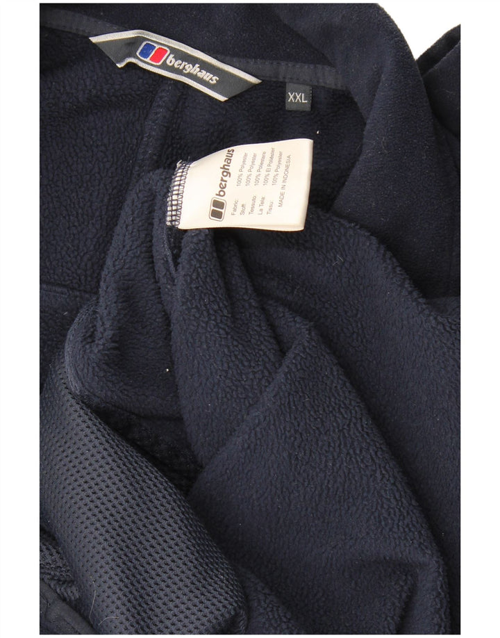 Jaqueta de lã masculina Berghaus UK 44 2XL poliéster azul marinho