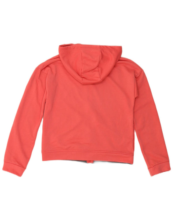 Suéter Nike Girls Dri Fit Graphic Zip com capuz 13-14 anos rosa bloco colorido