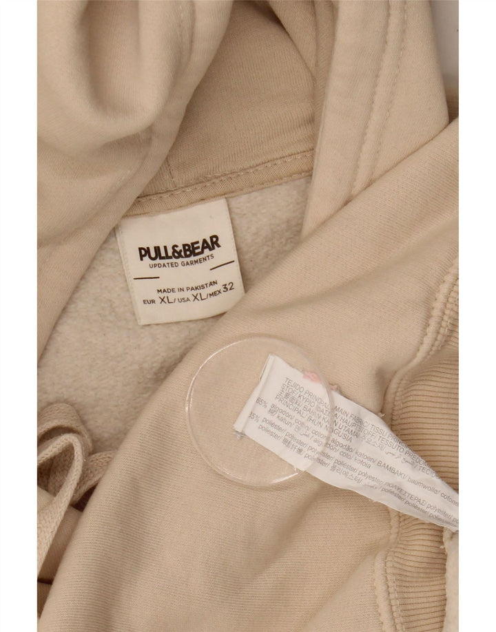 Jumper masculino com capuz Pull & Bear XL algodão bege