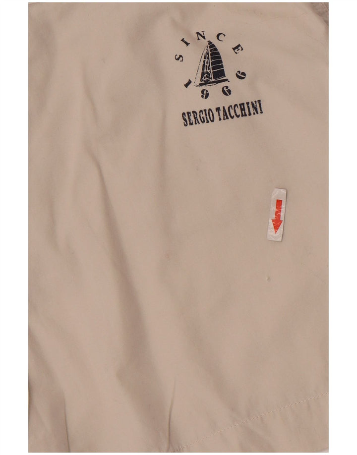 Shorts feminino casual Sergio Tacchini IT 42 médio W30 algodão branco