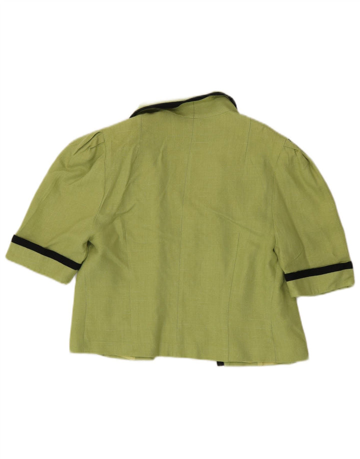 Bolero feminino Hardob UK 12 viscose verde médio