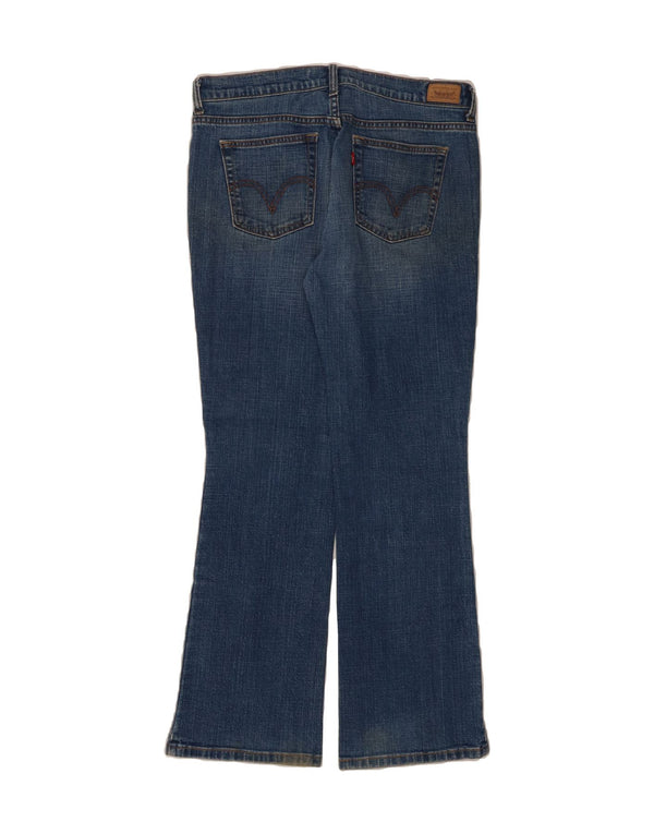 Levi's feminino 515 bootcut jeans US 12 grande W34 L32 algodão azul