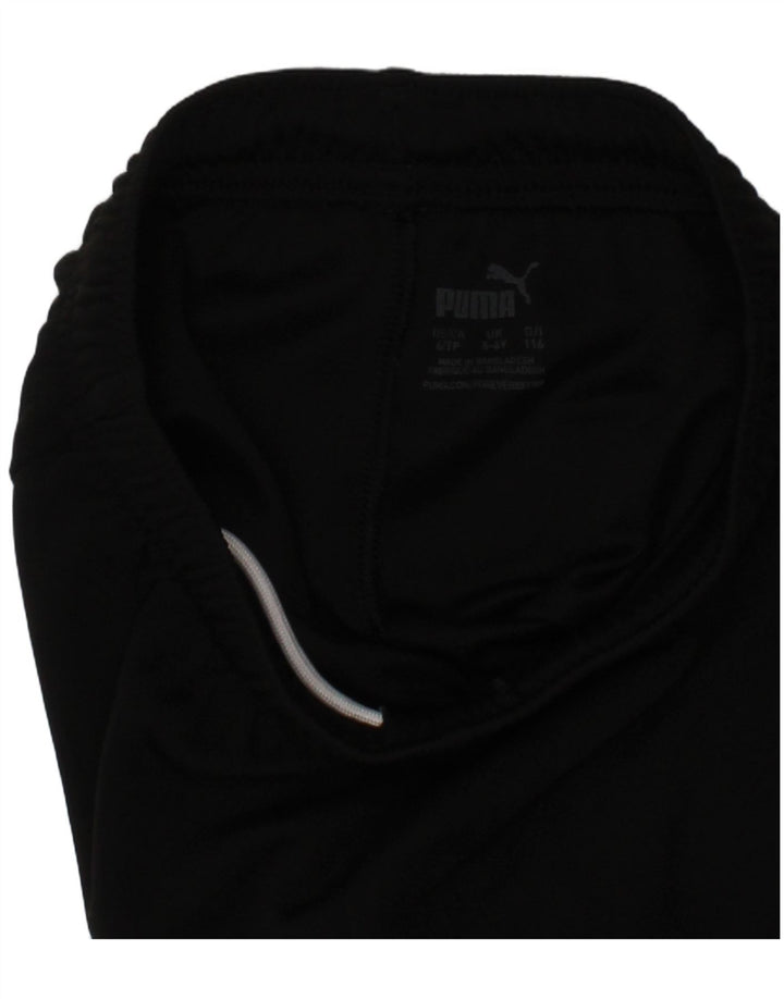 Shorts esportivos masculinos PUMA 5-6 anos pretos