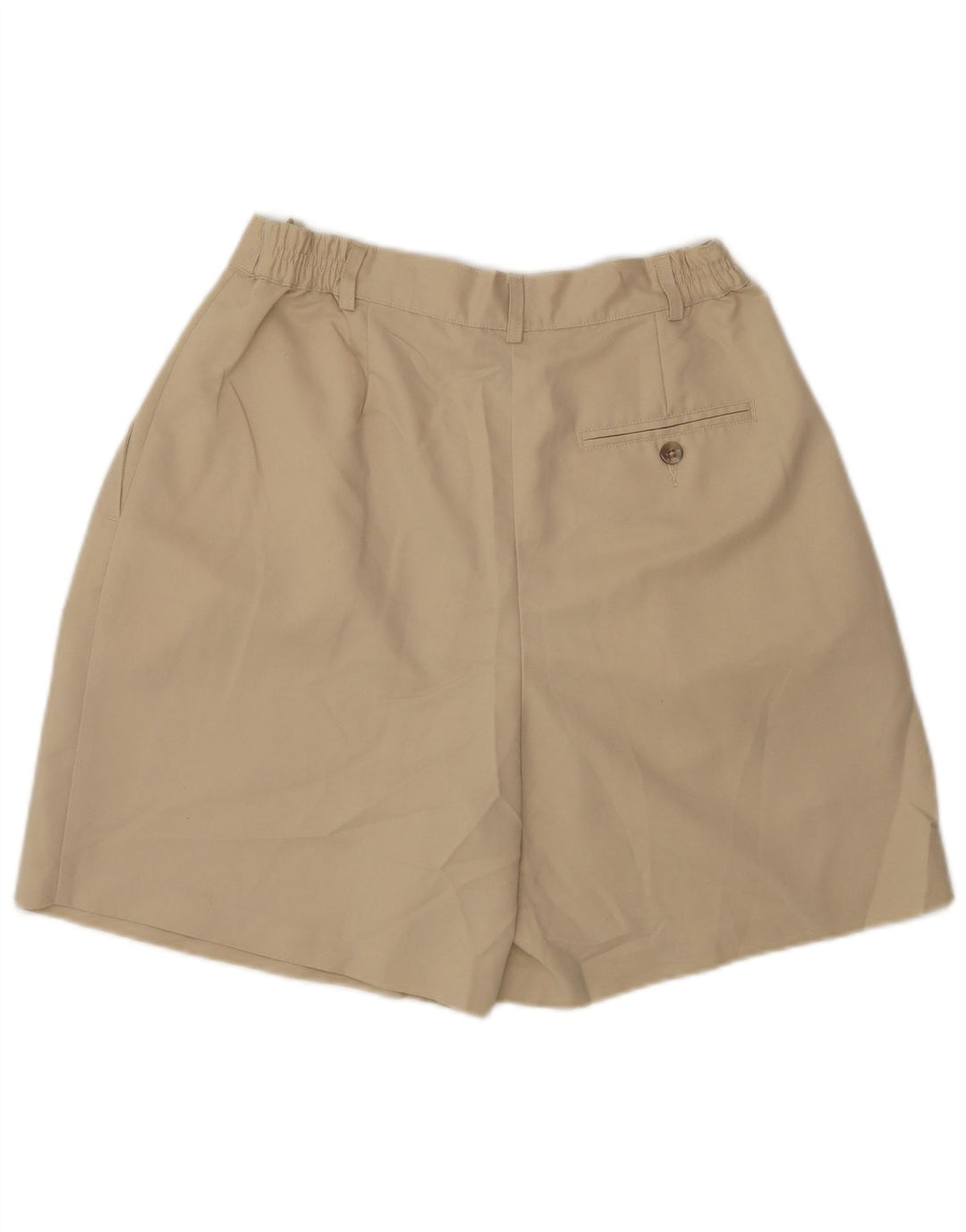 IZOD Shorts Chino Feminino Pegged US 6 Médio W28 Poliéster Bege