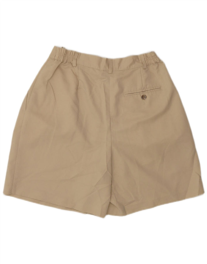 IZOD Shorts Chino Feminino Pegged US 6 Médio W28 Poliéster Bege