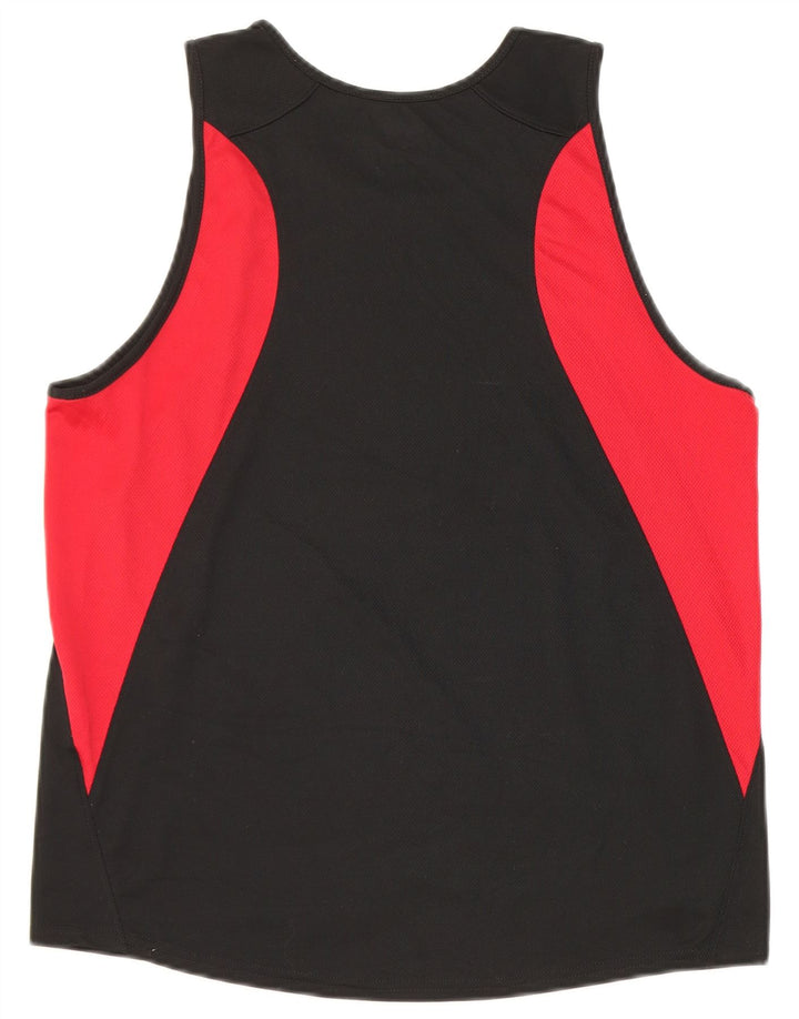 Nike masculino colete top médio preto colorblock