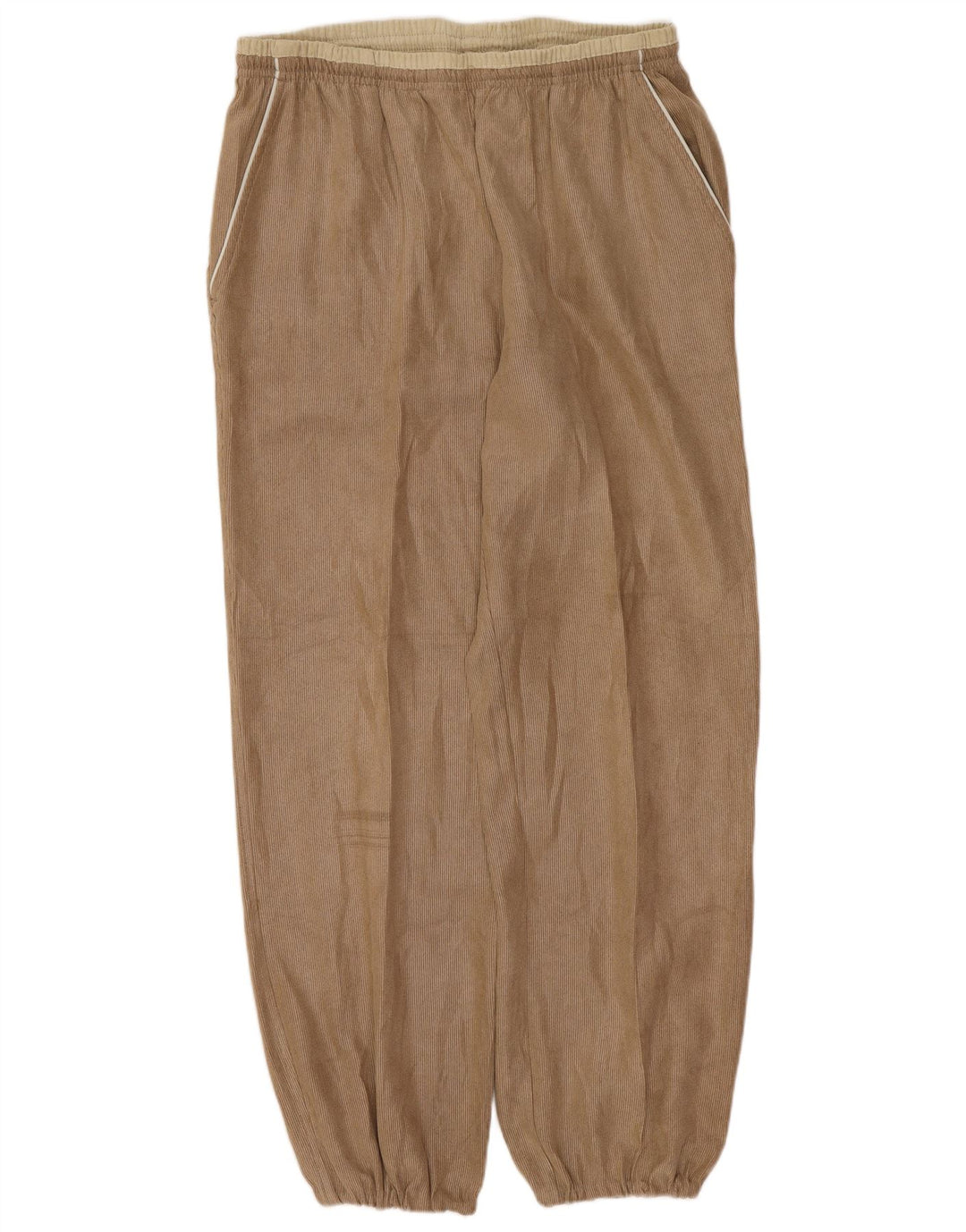 Calça de treino feminina Diadora Joggers UK 14 grande poliéster marrom