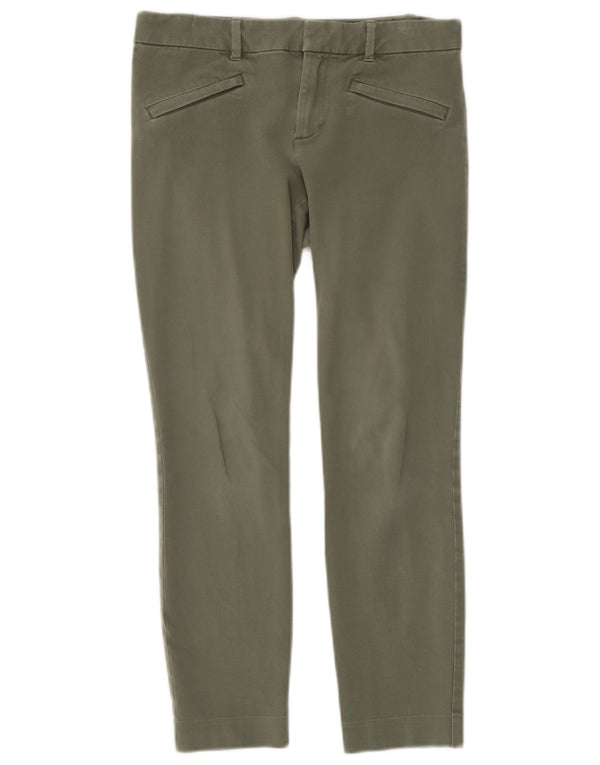 Gap Womens Slim Casual Trousers UK 4 XS W30 L26 Green Cotton