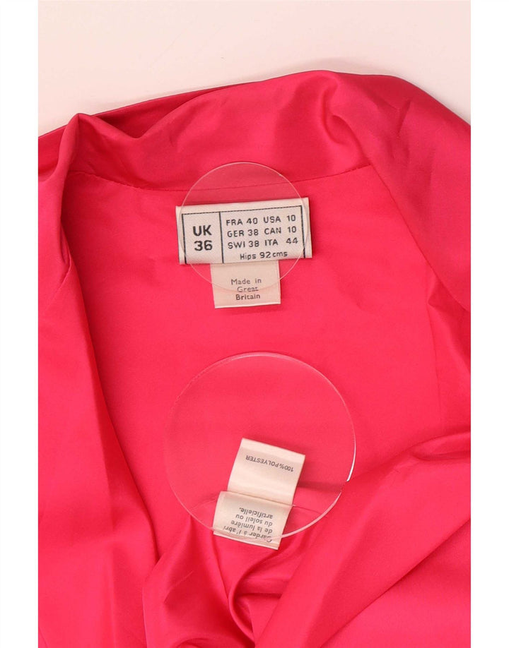 Blusa feminina de manga comprida Frank Usher IT 44 poliéster rosa médio