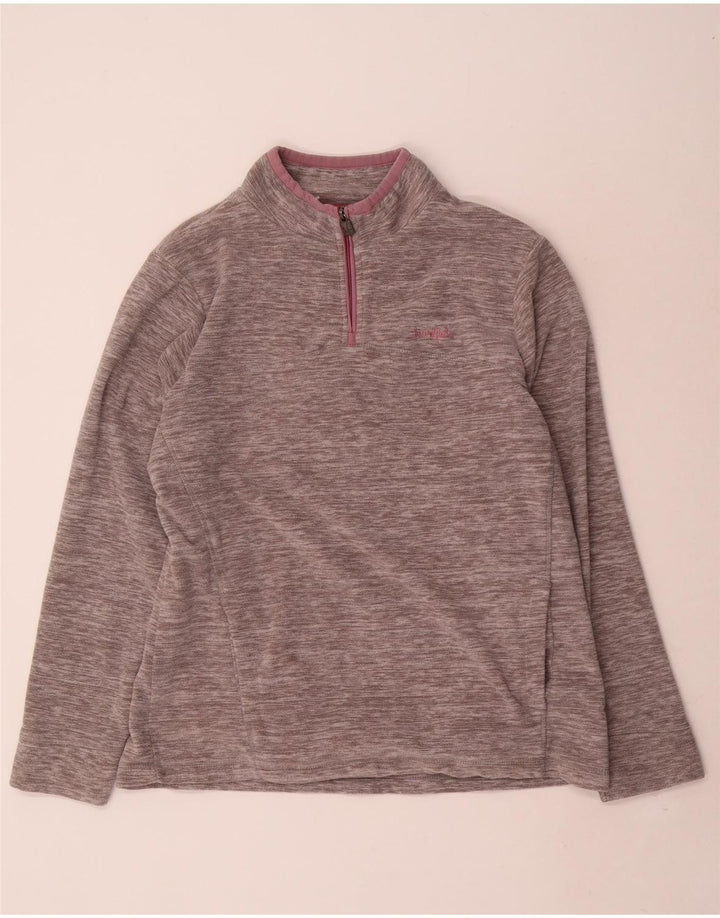 WEIRD FISH Suéter feminino de lã grande tamanho UK 16 grande cinza manchado