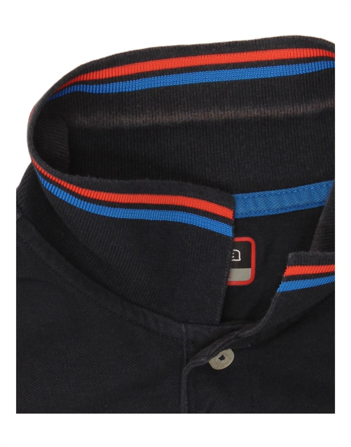 Camisa polo masculina KAPPA grande algodão azul marinho