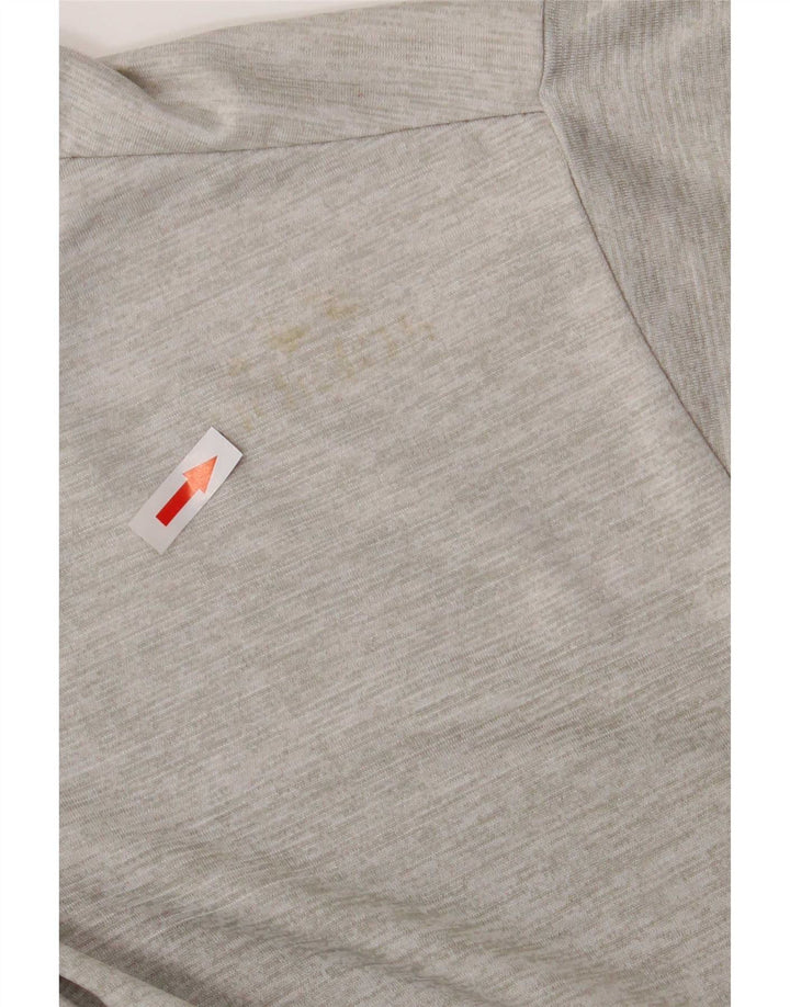 Adidas Mens Climalite Camiseta Top Cinza Médio Poliéster