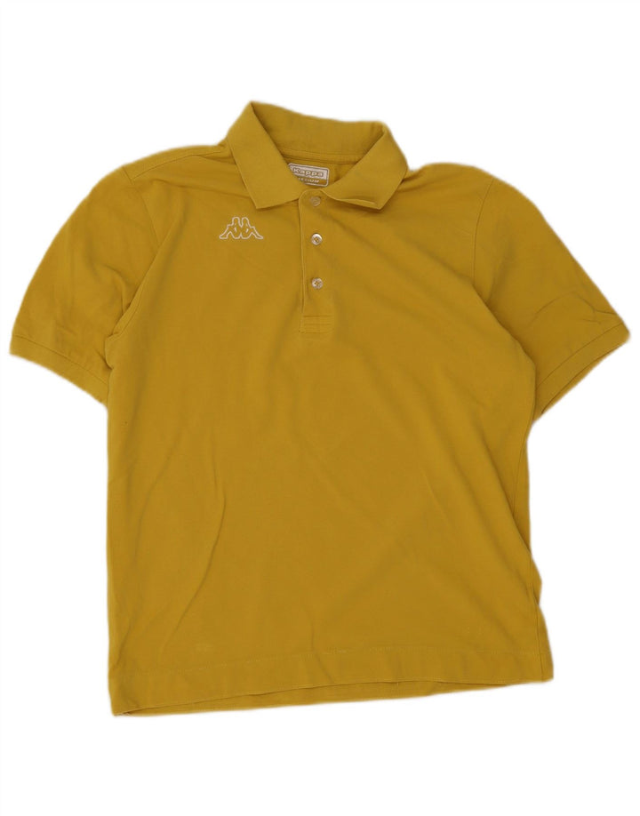 Camisa polo masculina Kappa médio amarelo