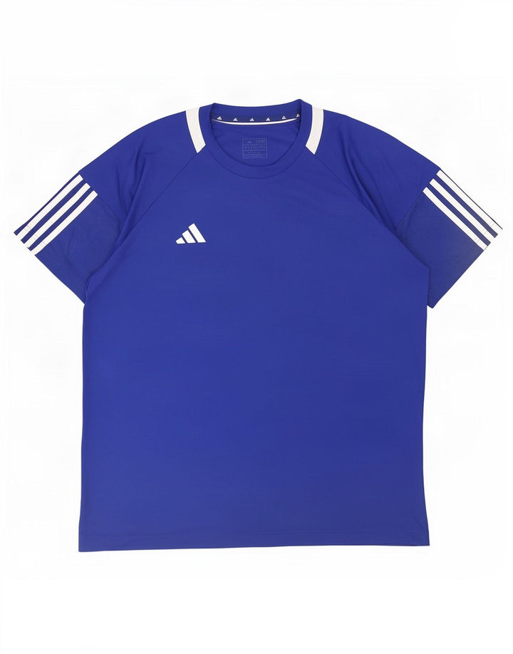 Adidas Masculino Aeroready Regular Fit XL Azul Colorblock Poliéster