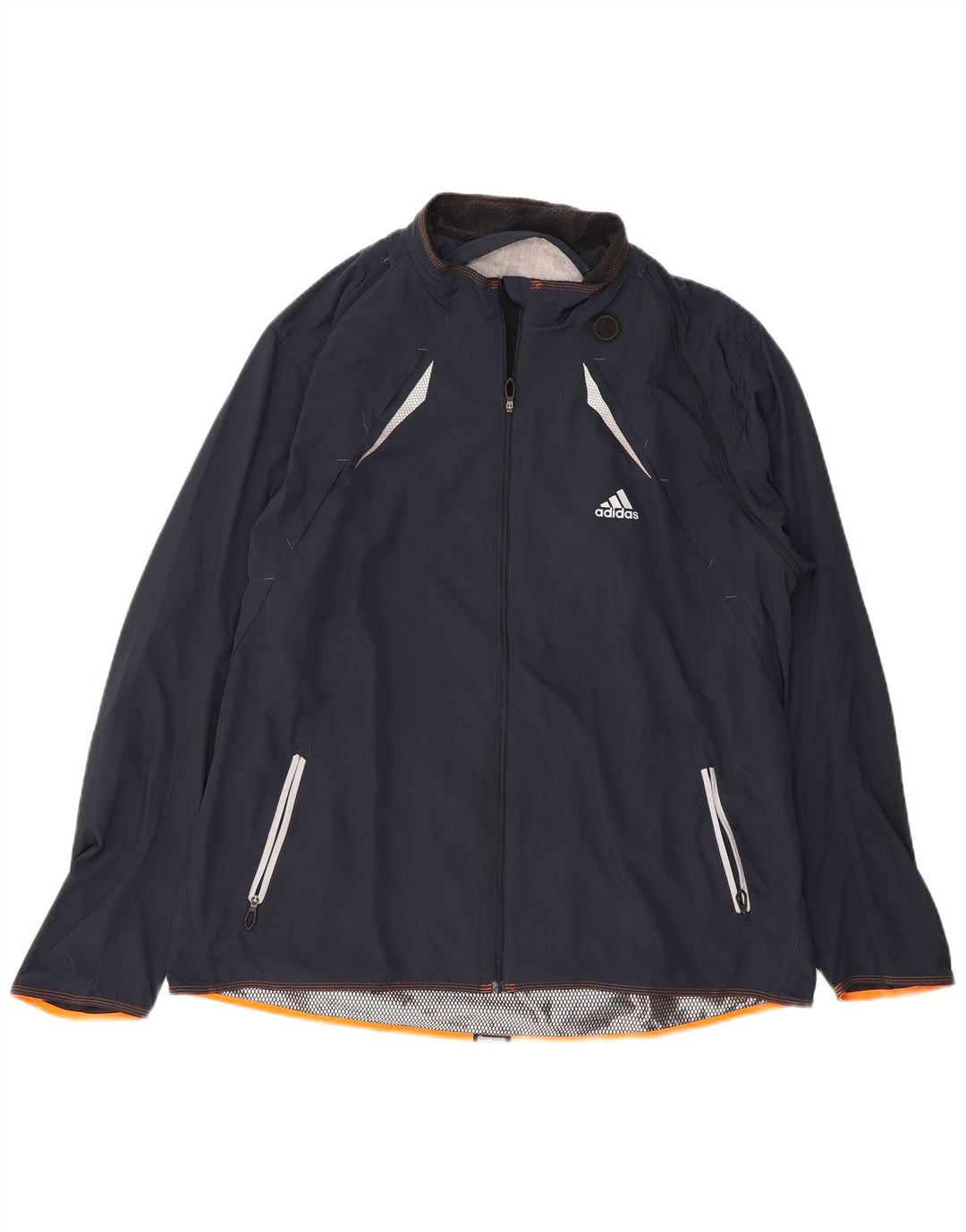 ADIDAS Mens Clima 365 Rain Jacket UK 42 XL Azul Marinho Poliéster