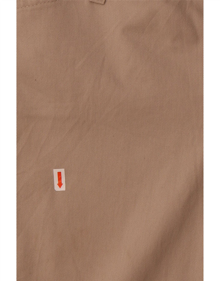 Calça capri feminina Lee reta US 6 médio W30 L20 algodão bege