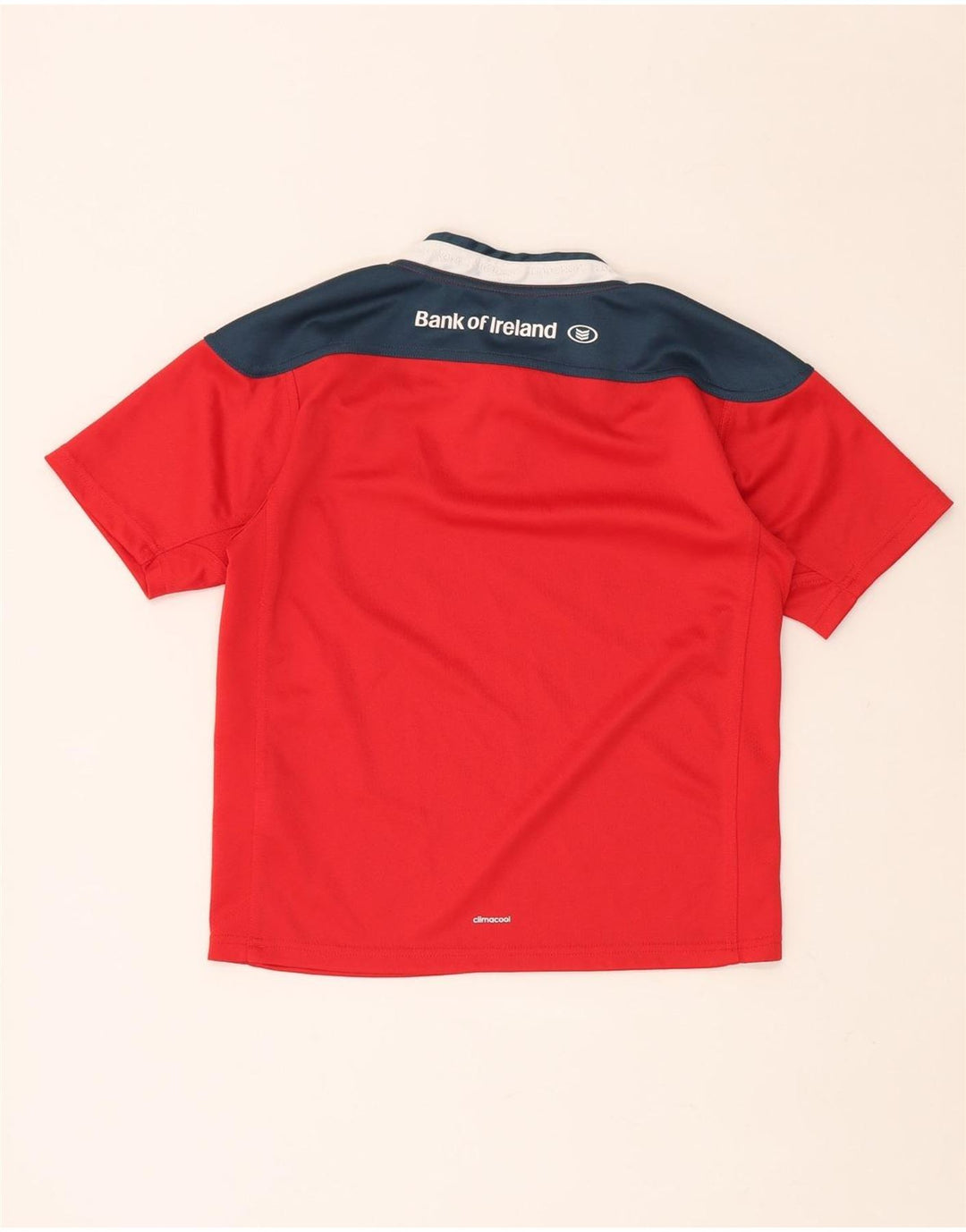 ADIDAS Boys Munster Rugby Graphic T-Shirt Top 11-12 Anos Vermelho Colorblock