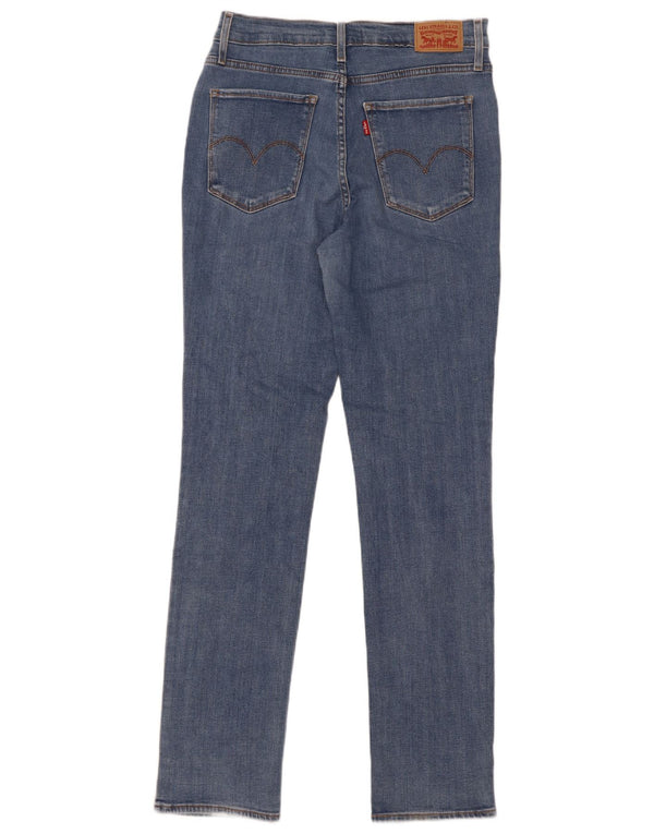 Calça jeans feminina Levi's 724 High Rise Straight W30 L32 azul algodão