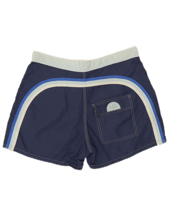 Shorts de natação masculino SUNDEK médio azul colorblock nylon