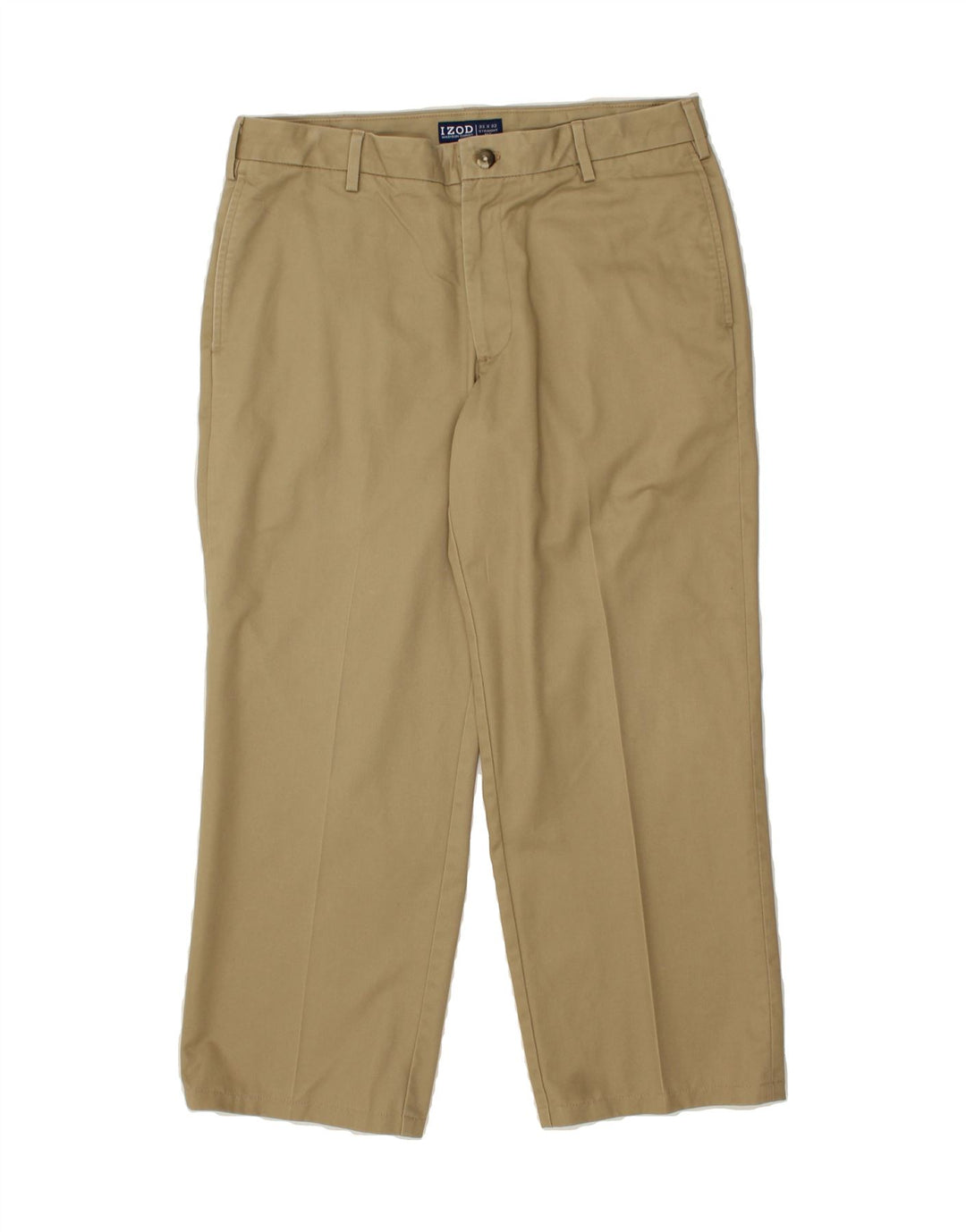 IZOD Mens Straight Chino Trousers W33 L26  Beige Cotton Vintage Izod and Second-Hand Izod from Messina Hembry 