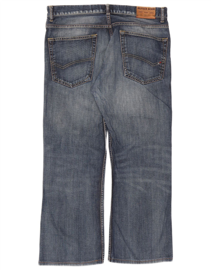 Tommy Hilfiger Masculino Cropped Straight Jeans W34 L26 Azul