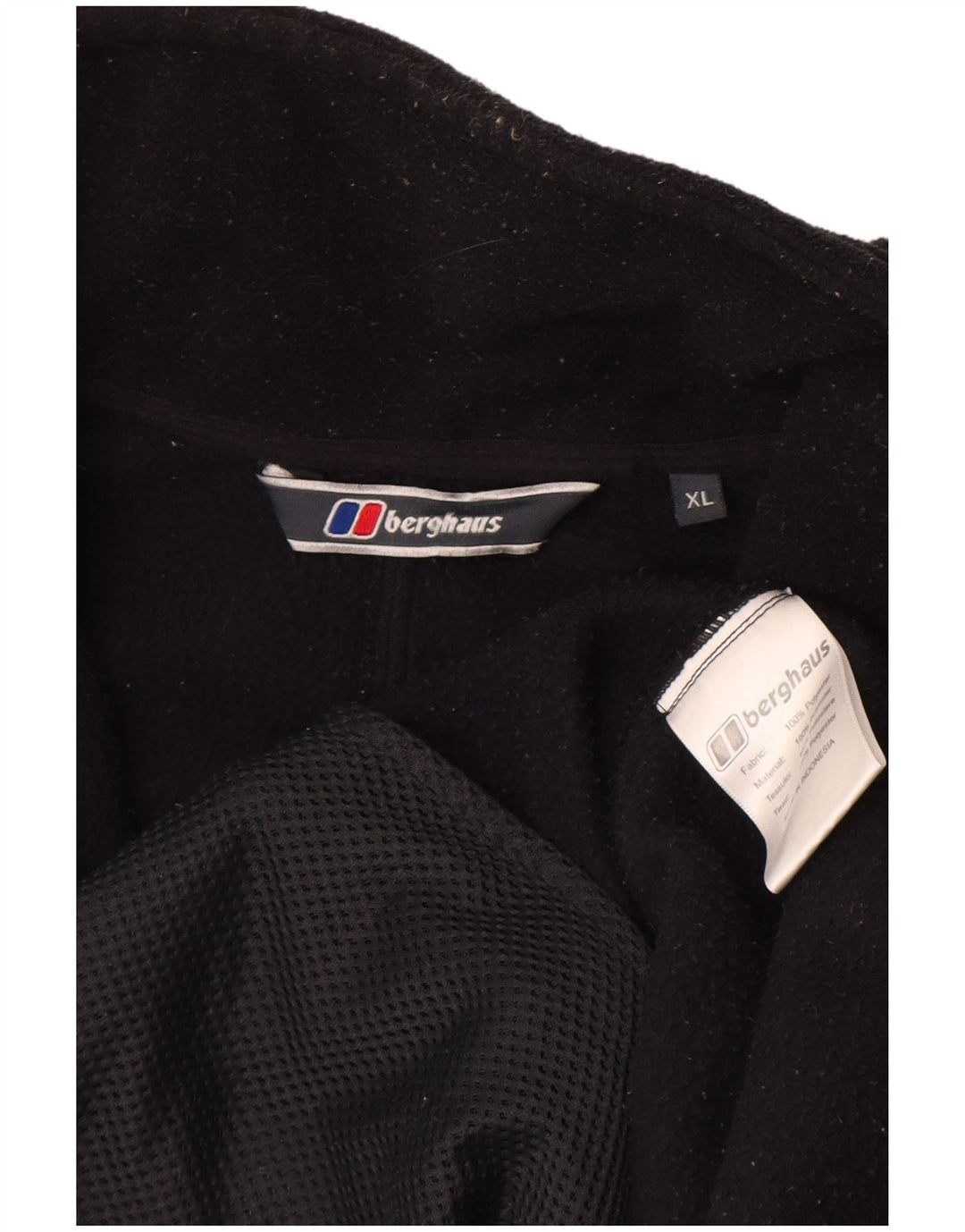 Jaqueta de lã masculina Berghaus UK 42 XL poliéster preto