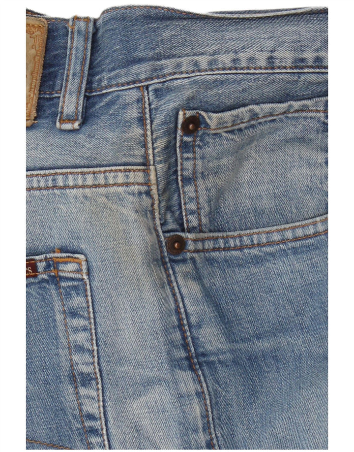 Marlboro Classics Mens Straight Jeans W36 L34 Azul Algodão