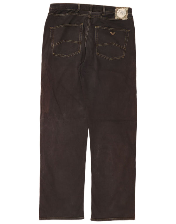 ARMANI Calça jeans reta masculina W36 L34 preta