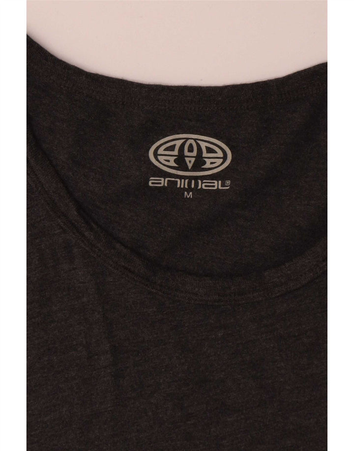 Animal Camiseta Masculina Top Viscose Cinza Médio