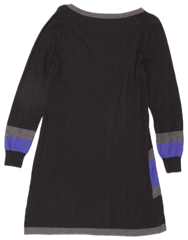 Vestido jumper feminino Marks & Spencer UK 14 médio preto colorblock viscose