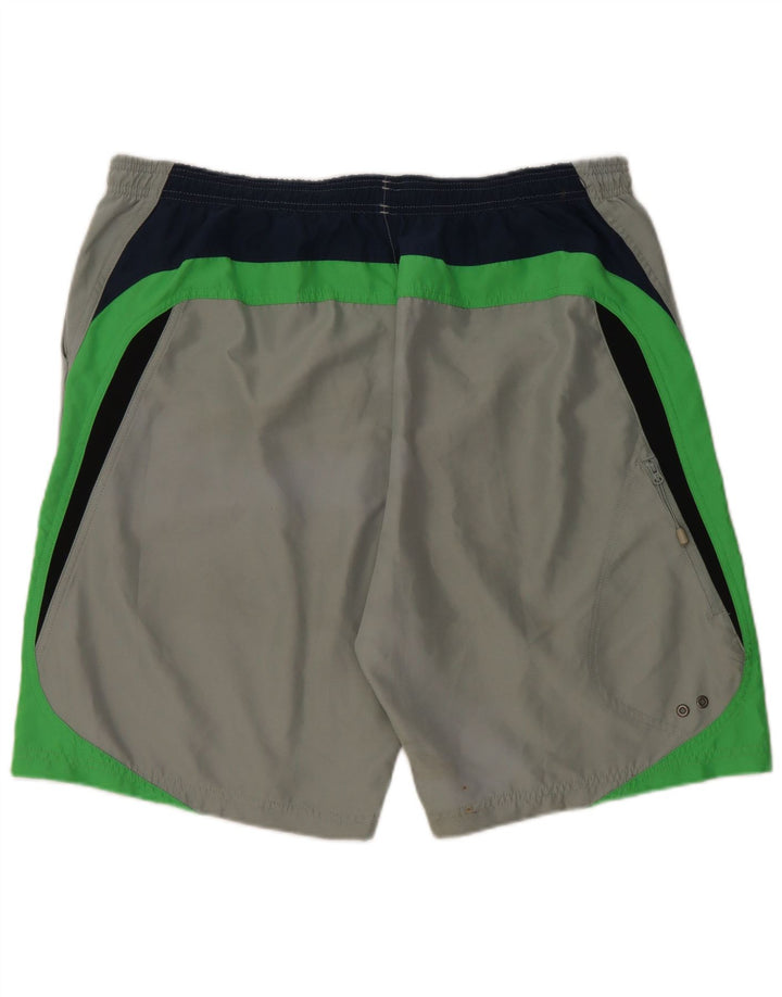 Shorts de natação masculino REEBOK XL verde Colourblock poliéster