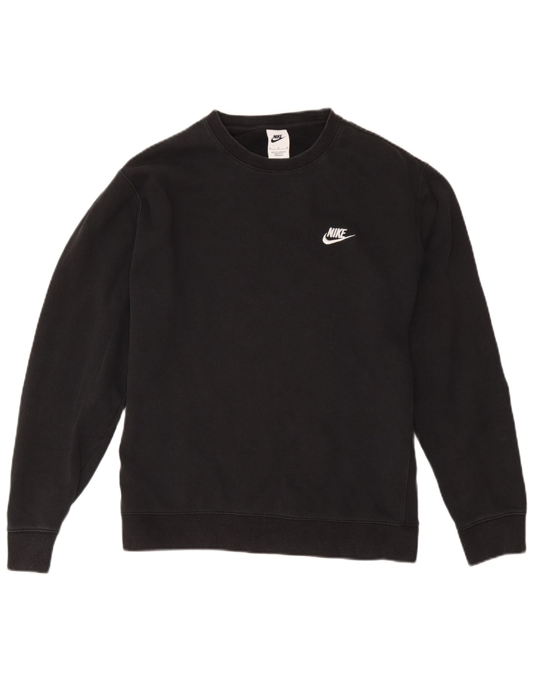Nike masculino moletom jumper médio algodão preto