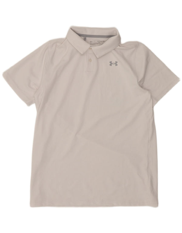 Camisa polo masculina Under Armour 13-14 anos XL branco poliéster