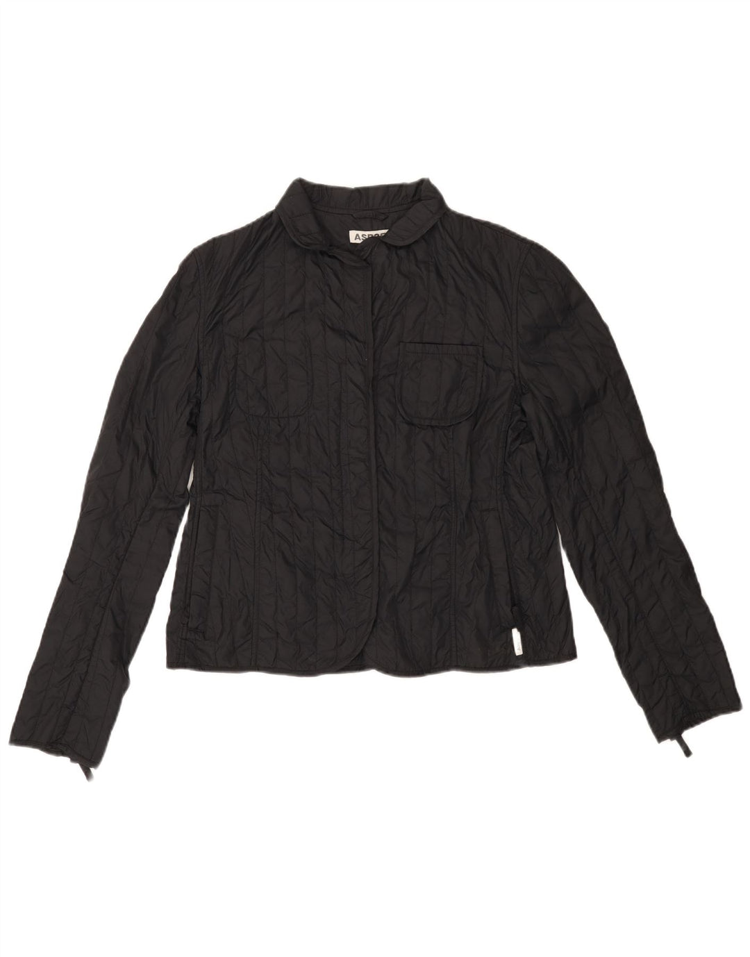 Jaqueta acolchoada feminina ASPESI UK 18 XL poliamida preta