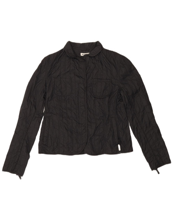 Jaqueta acolchoada feminina ASPESI UK 18 XL poliamida preta