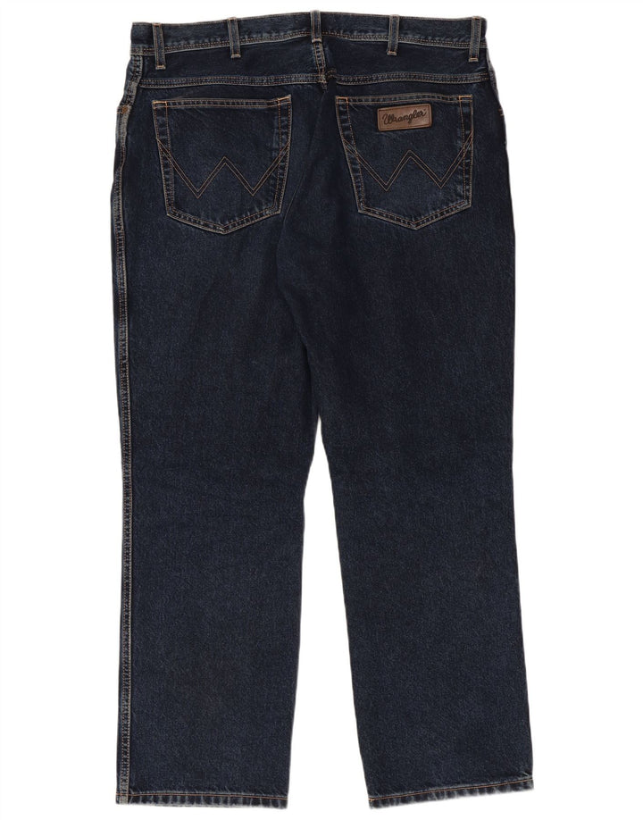 Jeans retos masculinos WRANGLER W38 L30 algodão azul marinho
