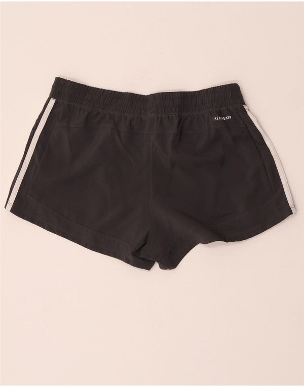 Adidas Womens Aeroready Sport Shorts UK 12/14 Médio Preto Poliéster