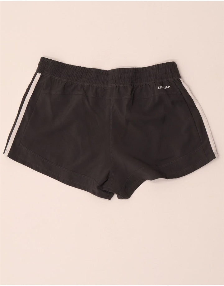 Adidas Womens Aeroready Sport Shorts UK 12/14 Médio Preto Poliéster