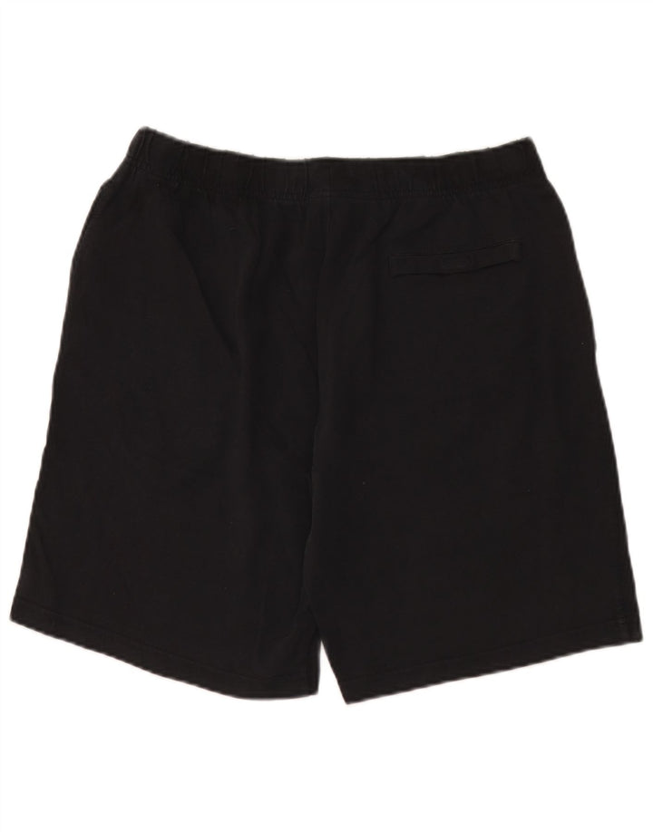 Shorts esportivos masculinos Nike grandes de algodão preto