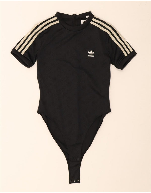 Adidas Womens Bodysuit UK 8 Pequeno Poliéster Preto