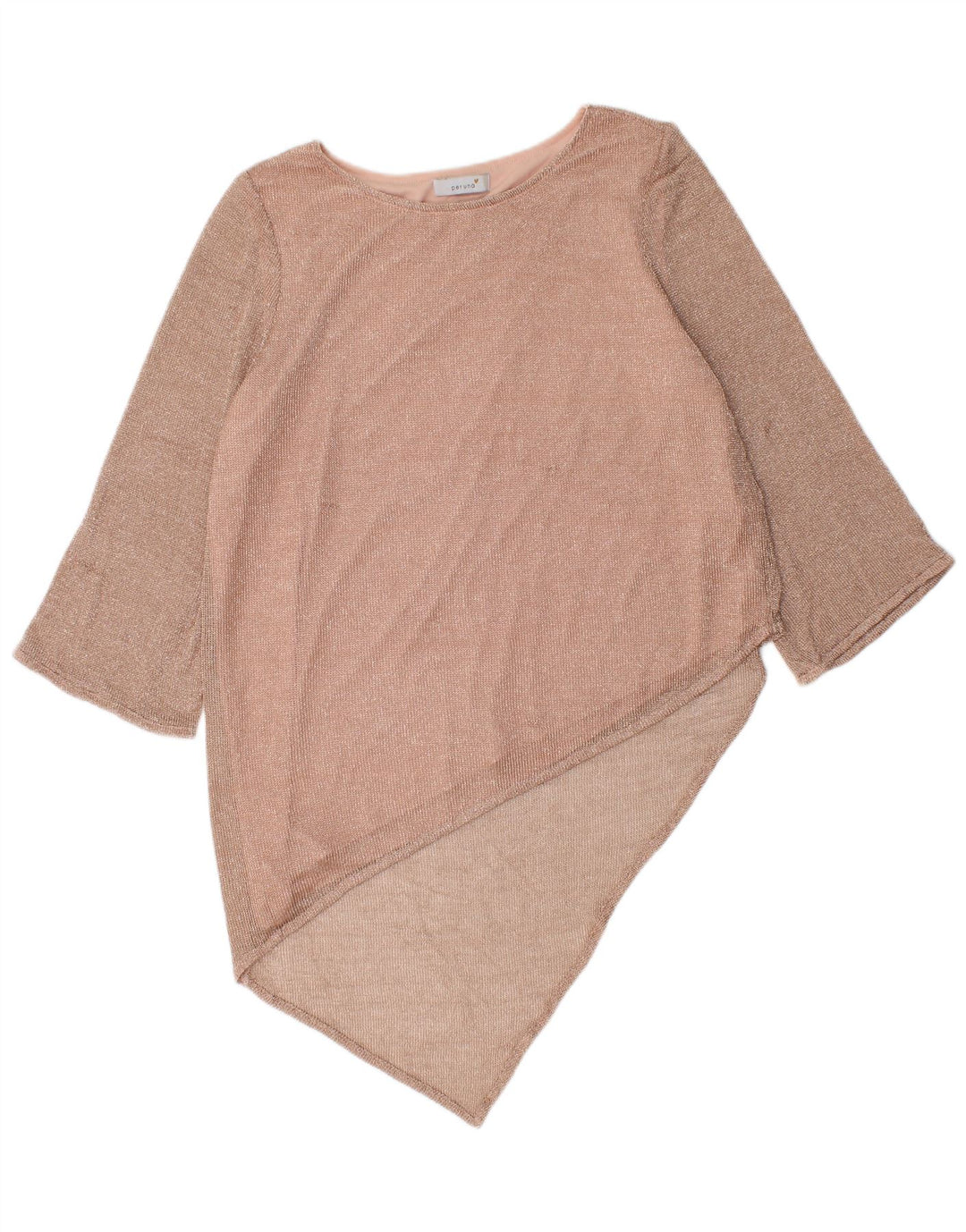 Vestido feminino Marks & Spencer Per Una assimétrico Reino Unido 14 médio rosa manchado