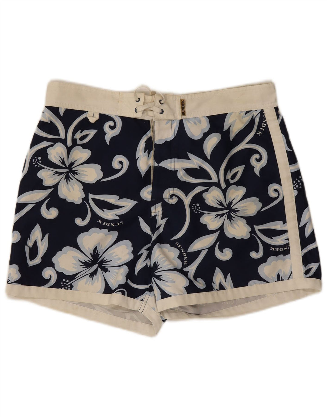 Shorts de natação masculino Sundek médio azul marinho floral poliéster