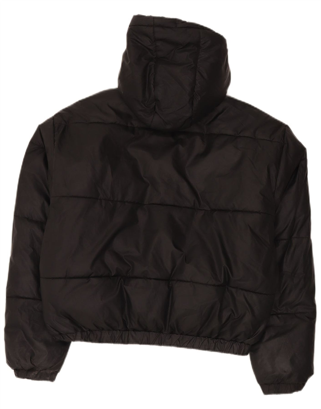 Jaqueta feminina Ellesse com capuz grande e acolchoada UK 12 poliéster preto médio