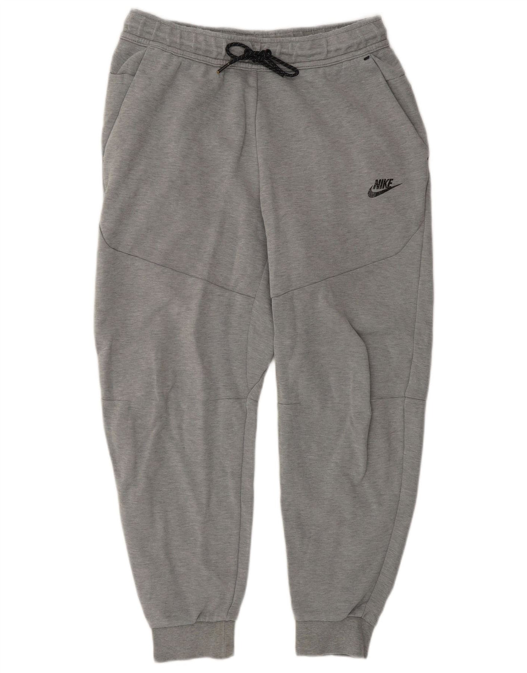 Calça de treino masculina Nike Joggers cinza médio algodão colorblock