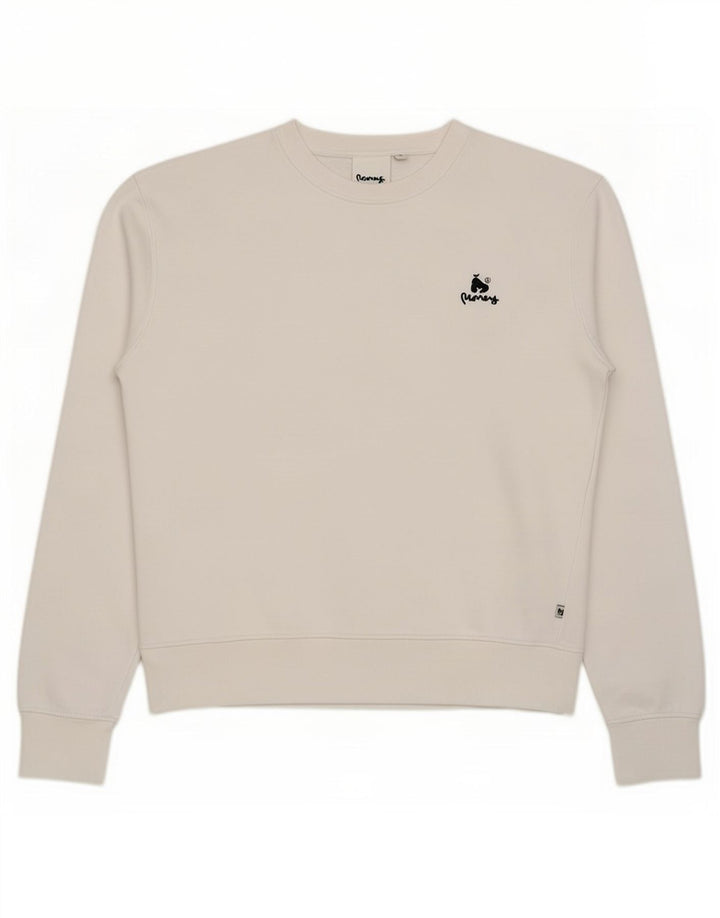 Money Mens Moletom Jumper Médio Algodão Branco