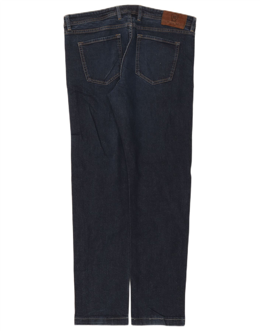 Jeans retos femininos Massimo Dutti EU 44 Grande W34 L29 Azul marinho