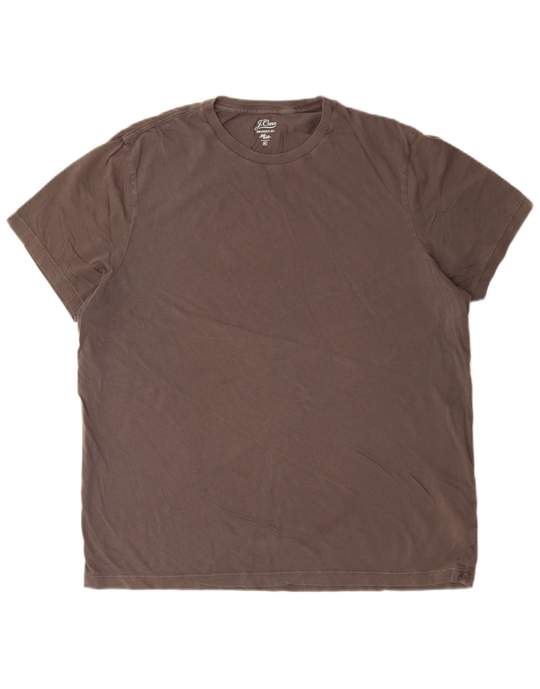 Camiseta masculina J. Crew Top XL algodão marrom