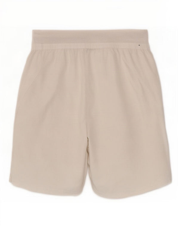 Nike Womens Dri Fit Standard Sport Shorts UK 6 XS White Polyester