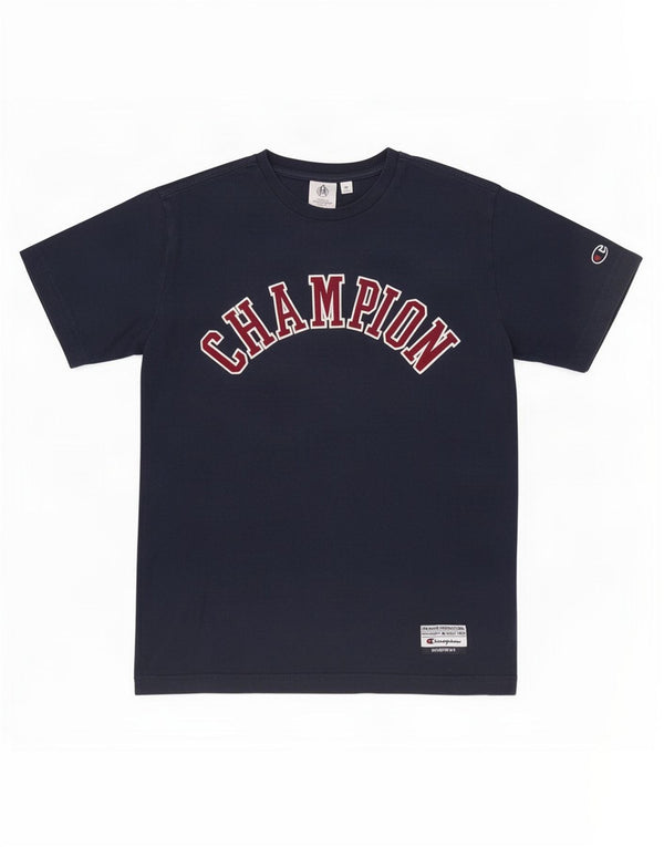 Camiseta masculina Champion Graphic Top Médio Algodão Azul Marinho